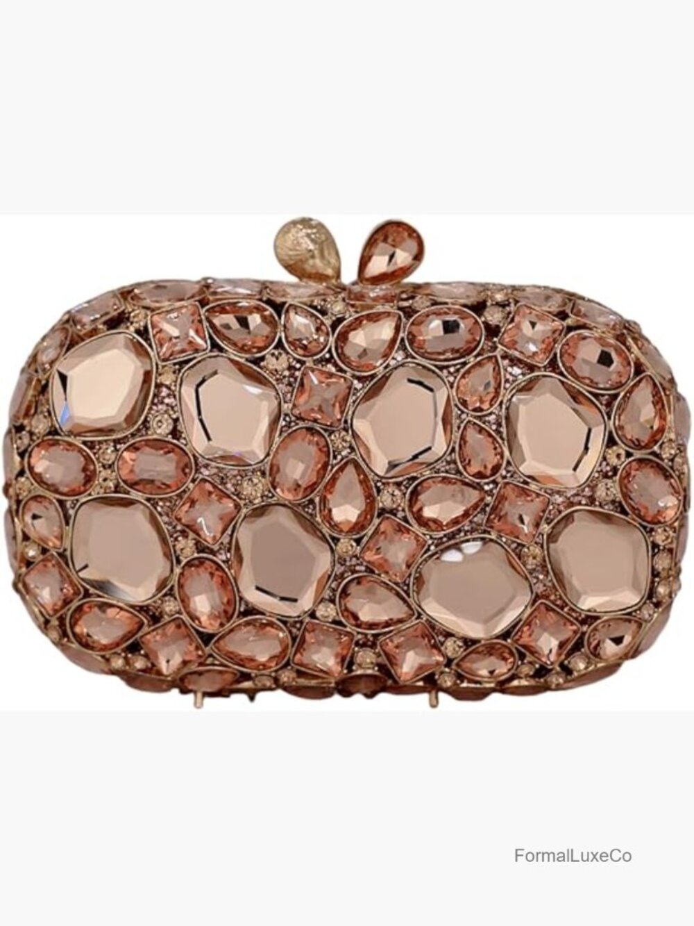 Rhinestone Crystal Clutch Purse Evening Wedding Formal Bag with Clasp